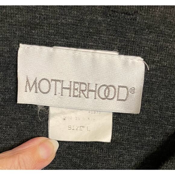 Motherhood Maternity Gray Long Sleeve Button Front Top Size Large - Picture 3 of 5